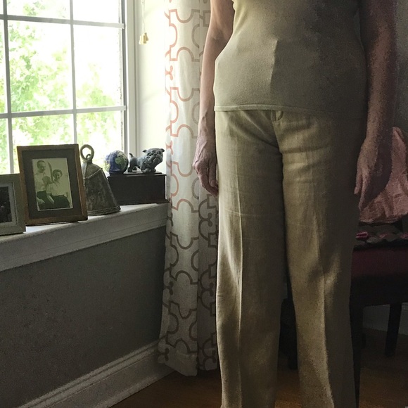 Ralph Lauren Linen Pants& Matching Sleeveless Top - Picture 13 of 13